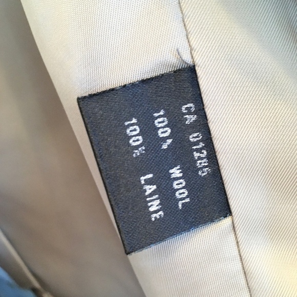 Vintage Men’s Blazer A.Gold & Sons Pinstripe Wool Moka Cream Old money 42L - Picture 7 of 15